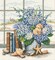 Dimensions Counted Cross Stitch Kit 11"X12"-Hydrangeas & Shells